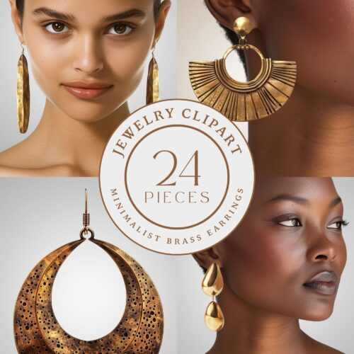 24 Brass Earrings