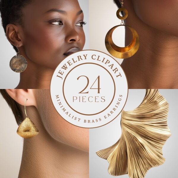24 Brass Earrings - Image 3