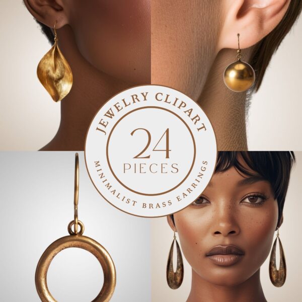 24 Brass Earrings - Image 6