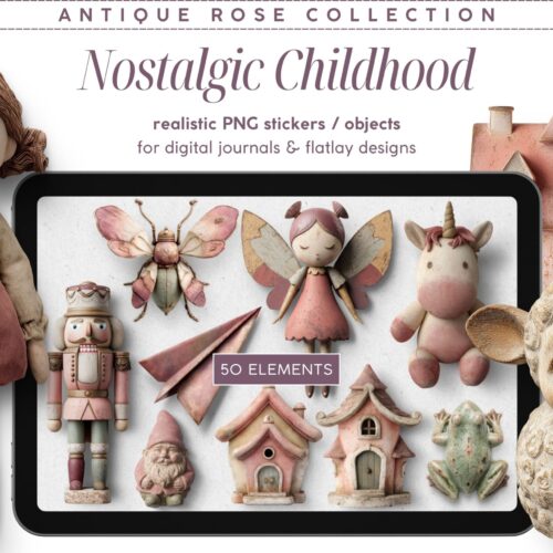 Antique Rose Nostalgic Childhood