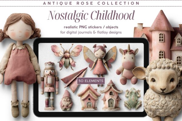 Antique Rose Nostalgic Childhood