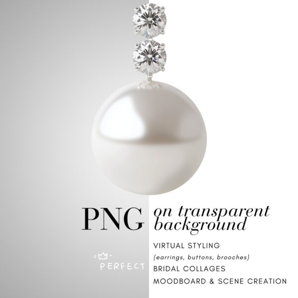 57 Silver and Pearl Earrings - Image 3