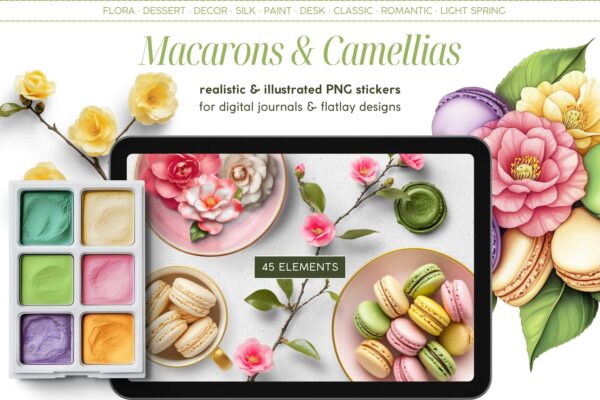 Macarons & Camellias