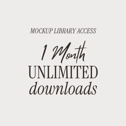 Mockups Library Access - 1 Month