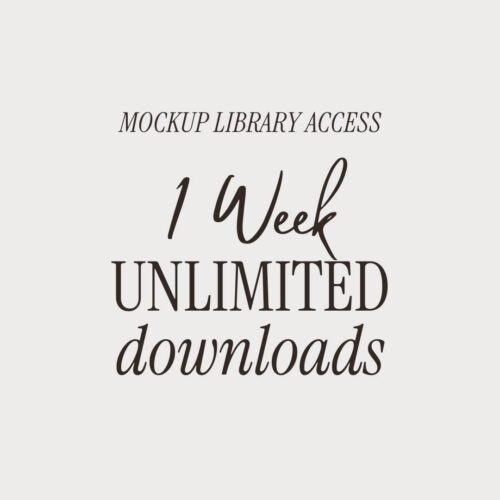 Mockups Library Access - 1 Week