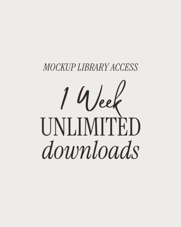 Mockups Library Access - 1 Week