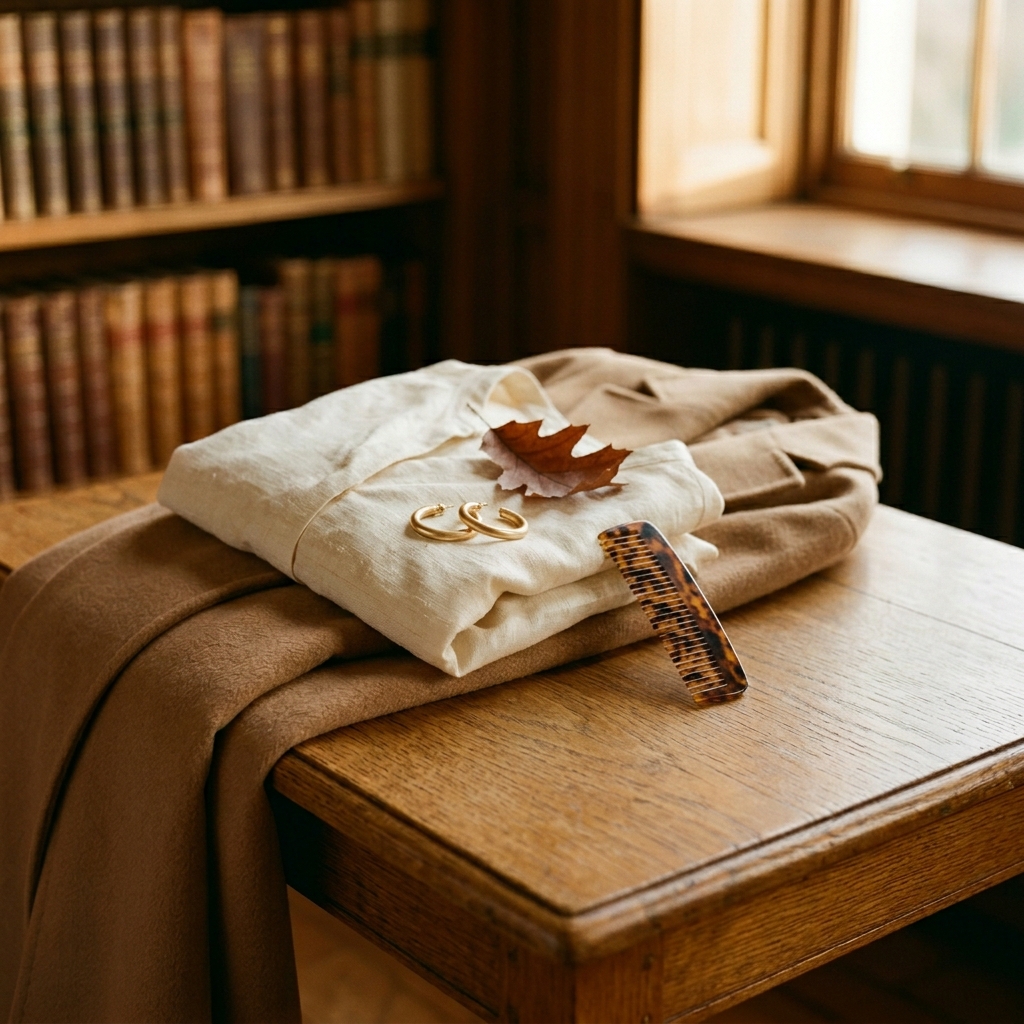 Classic Autumn — The Library at Golden Hour